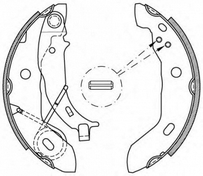 OPEN PARTS bsa216100 -  Комплект тормозных колодок